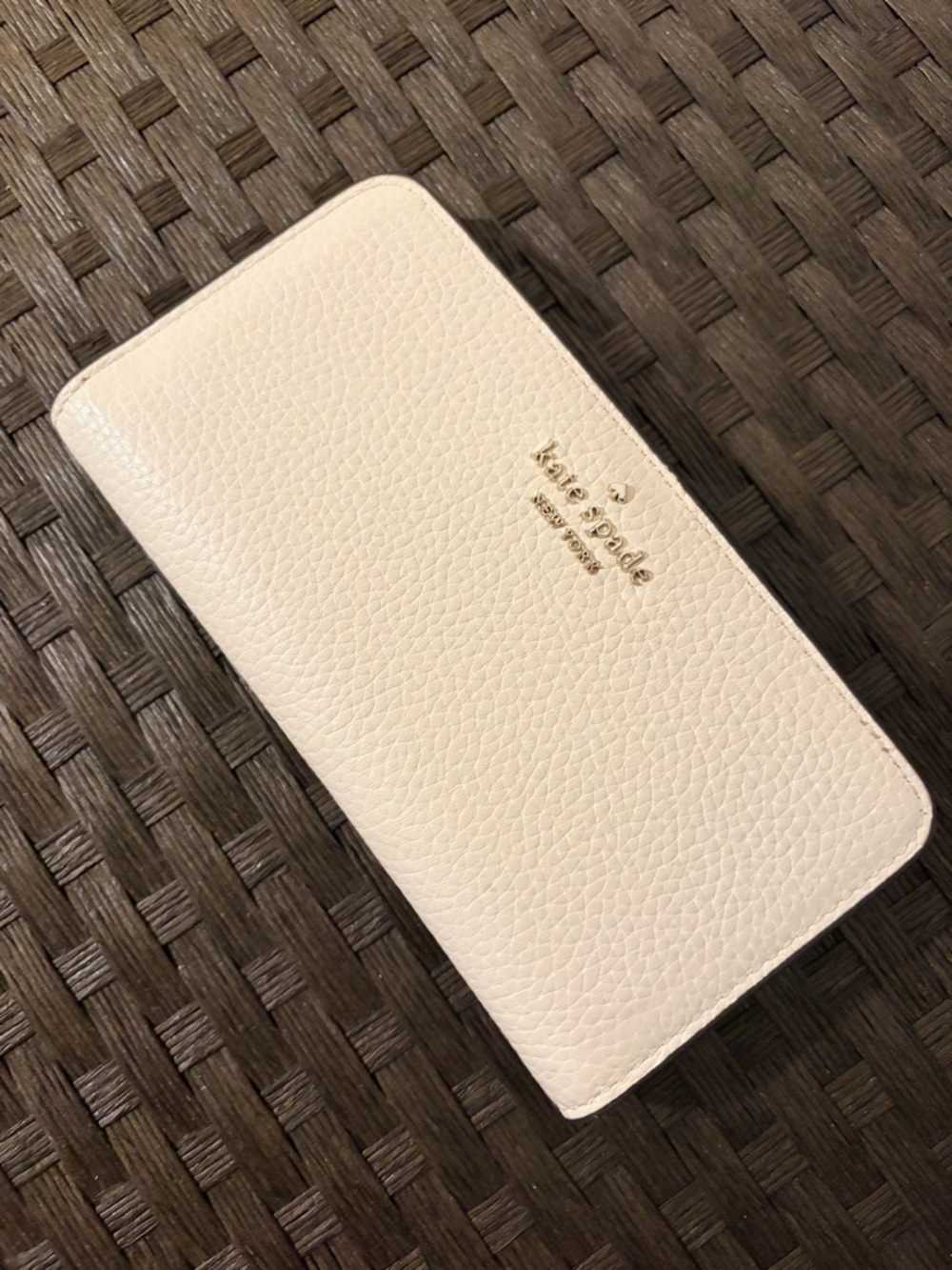 Kate Spade New York Dumpling Pebbled Leather Large Slim Bifold Wallet